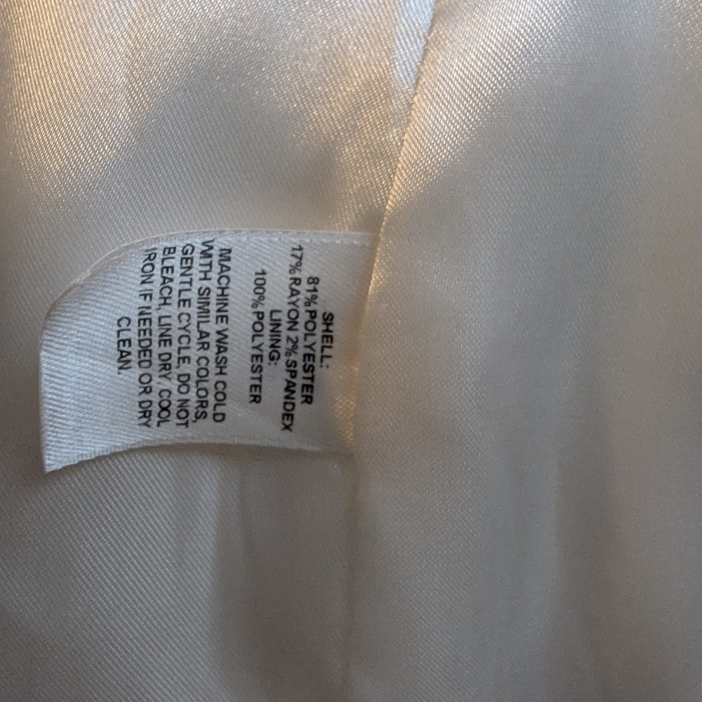 White House Black Market Classic White Blazer, Size 8 - Picture 8 of 8
